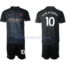 Maillot de Foot Manchester City Kun Agüero 10 Extérieur 2020-21 - Enfant